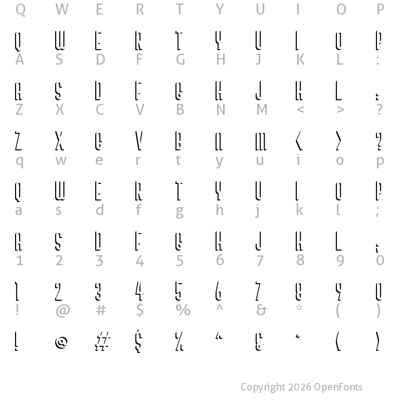 Character Map of Bivoac Shadow