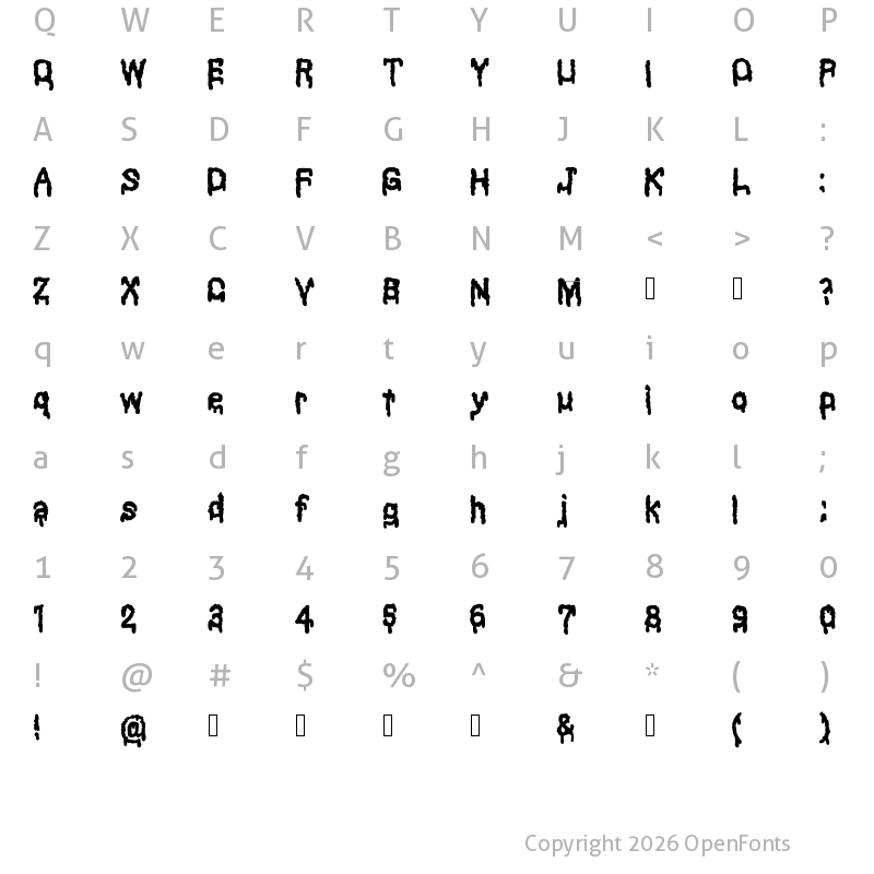Character Map of Black Shadow Black_Shadow
