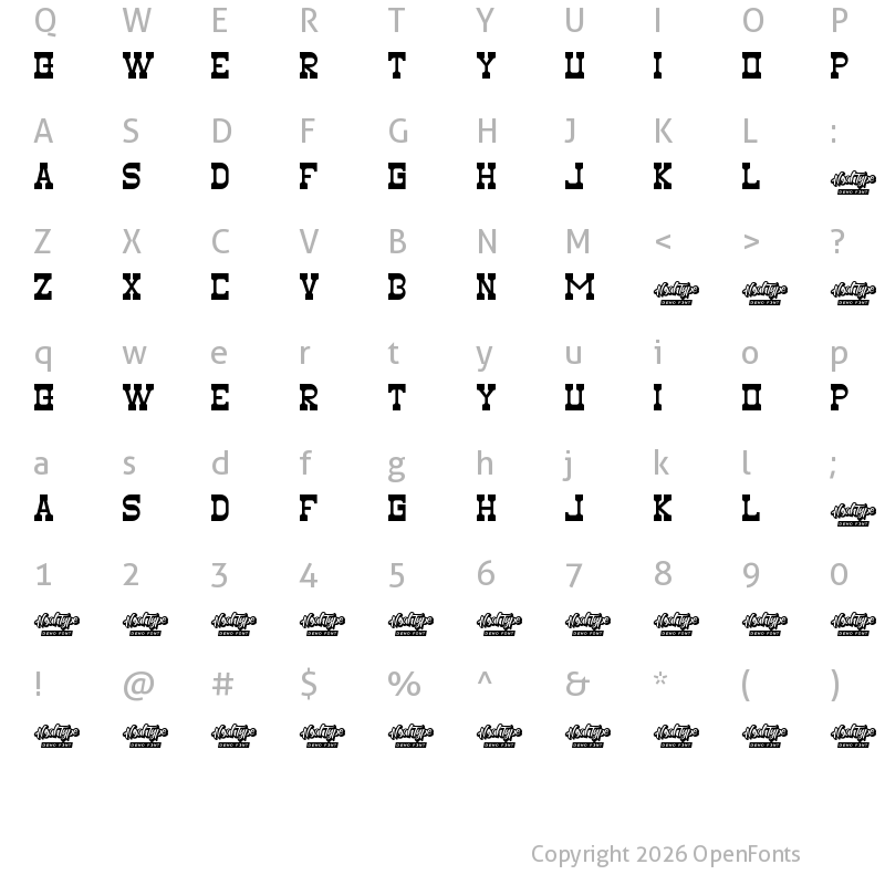 Character Map of Black Team Roughen