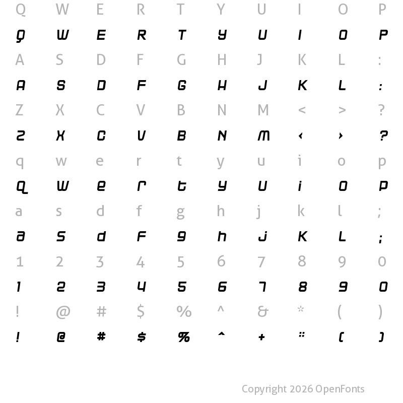 Character Map of Blackjack  Rollin Regular