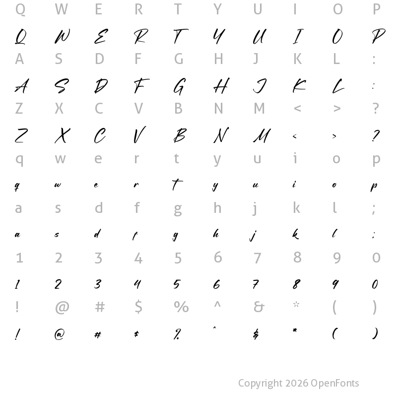 Character Map of Blacklist Regular