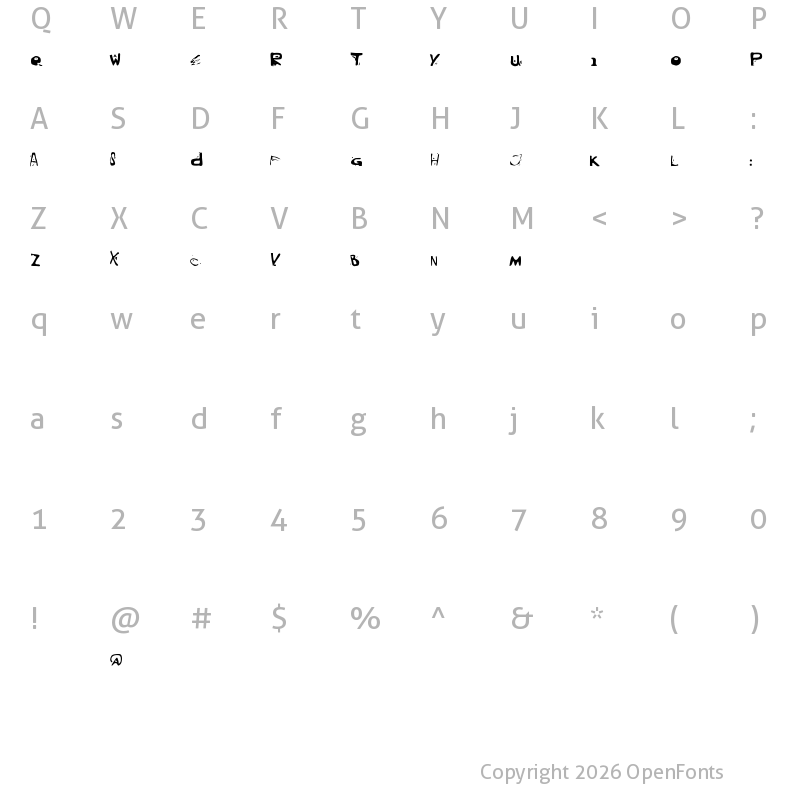Character Map of BLACKMAIL EMOTIONAL BLACKMAIL