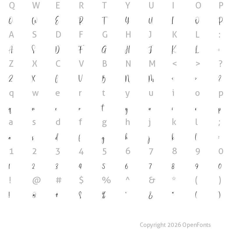 Character Map of Blankets Regular