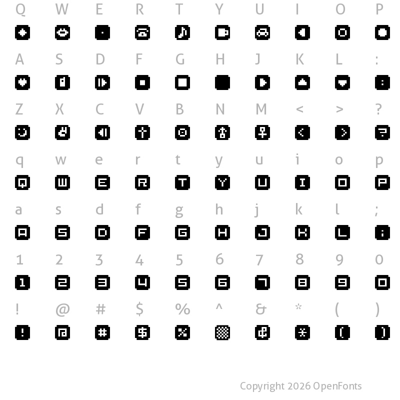Character Map of BM stamp A9