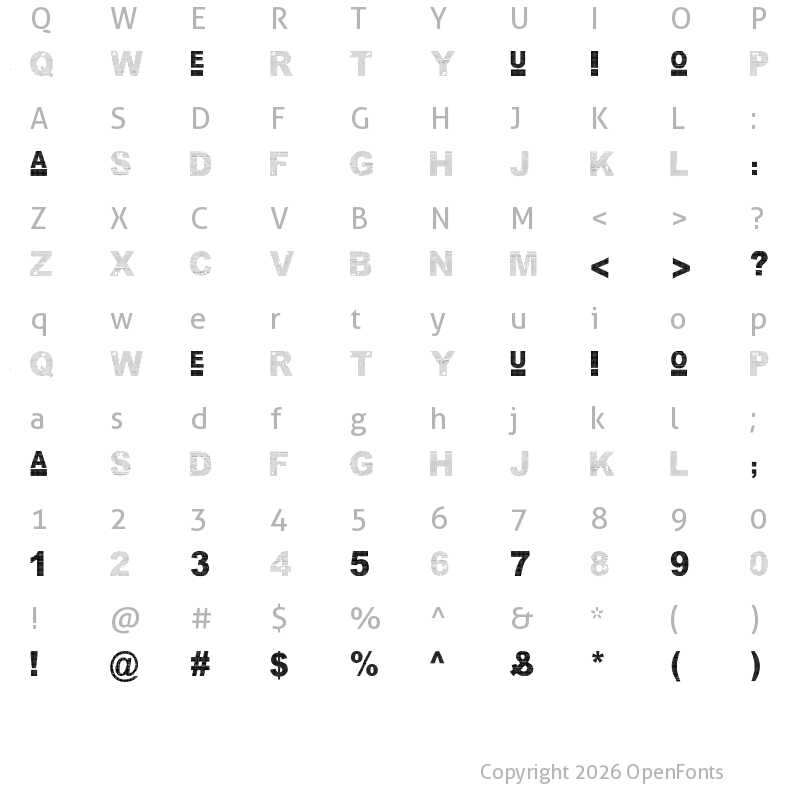 Character Map of Bon Appetit Regular