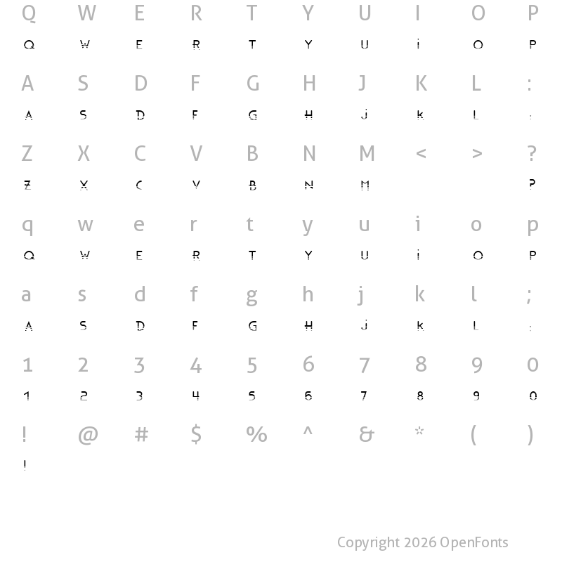 Character Map of Bonus Bling Bling