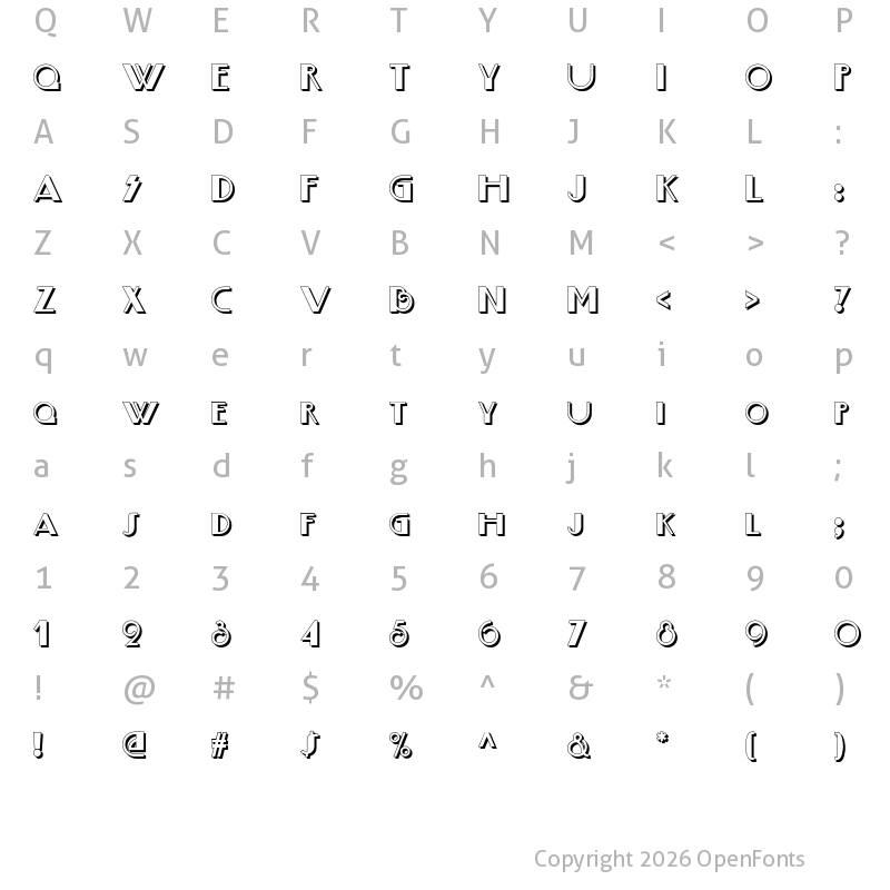 Character Map of Boogie Nights NF Shadow