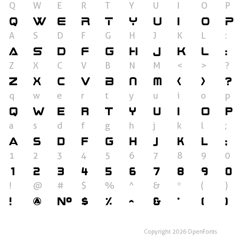 Character Map of BoomBox 2 Normal