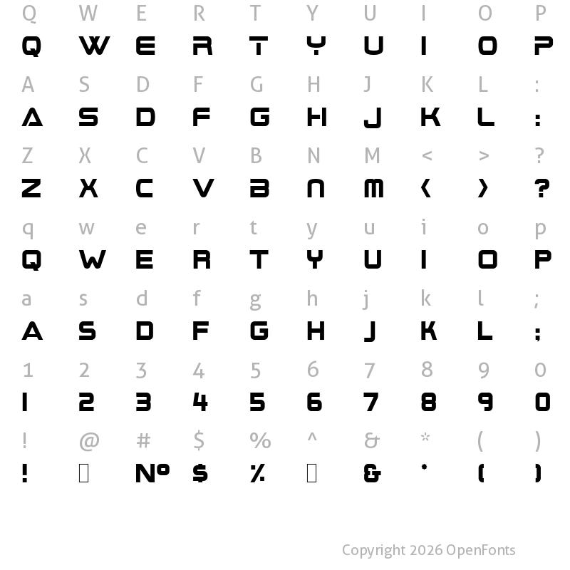Character Map of BoomBox Normal