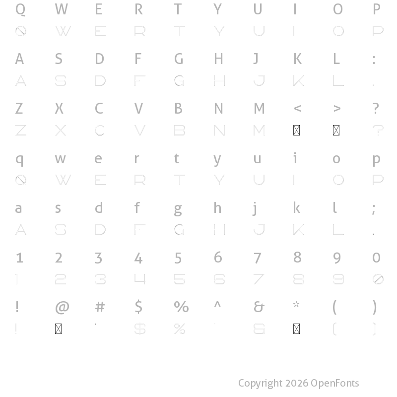 Character Map of Bosnia Outline