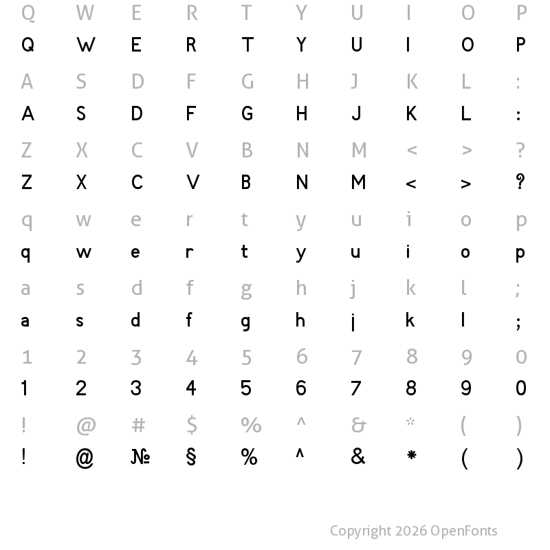Character Map of BPG Nino Mtavruli Bold
