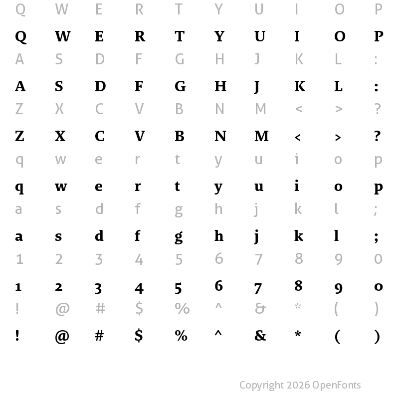 Character Map of Brando Arabic Bold