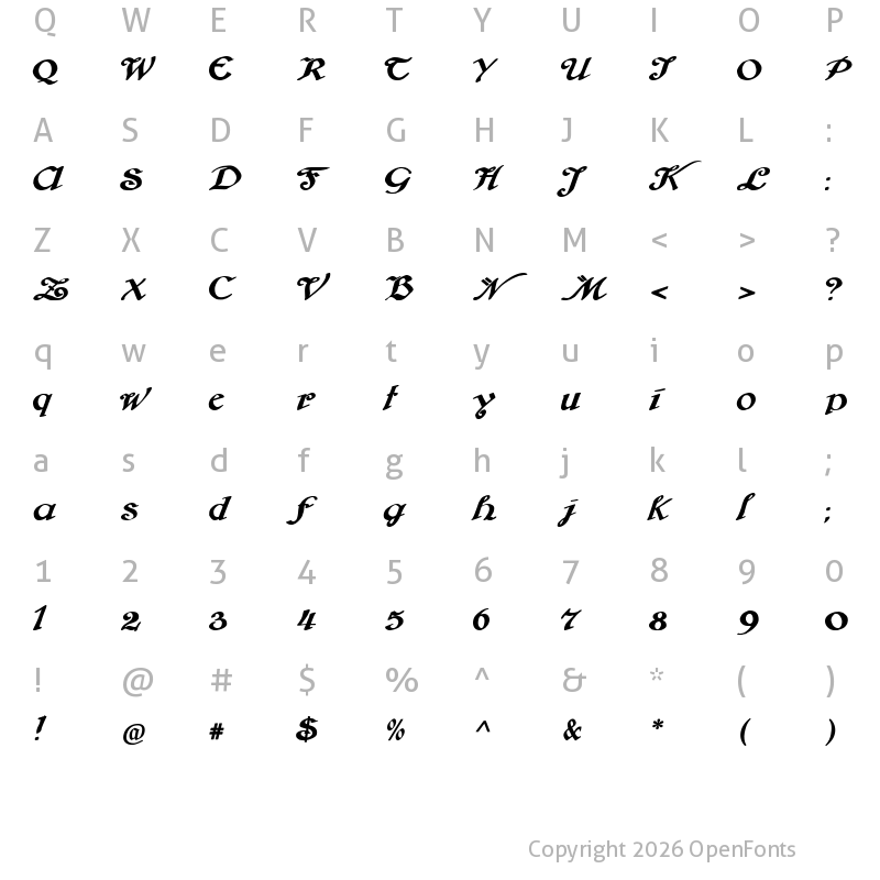 Character Map of Brausepulver Regular