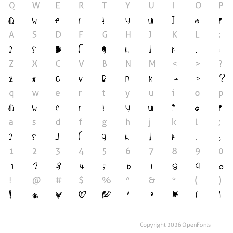 Character Map of BreakupSeason Medium