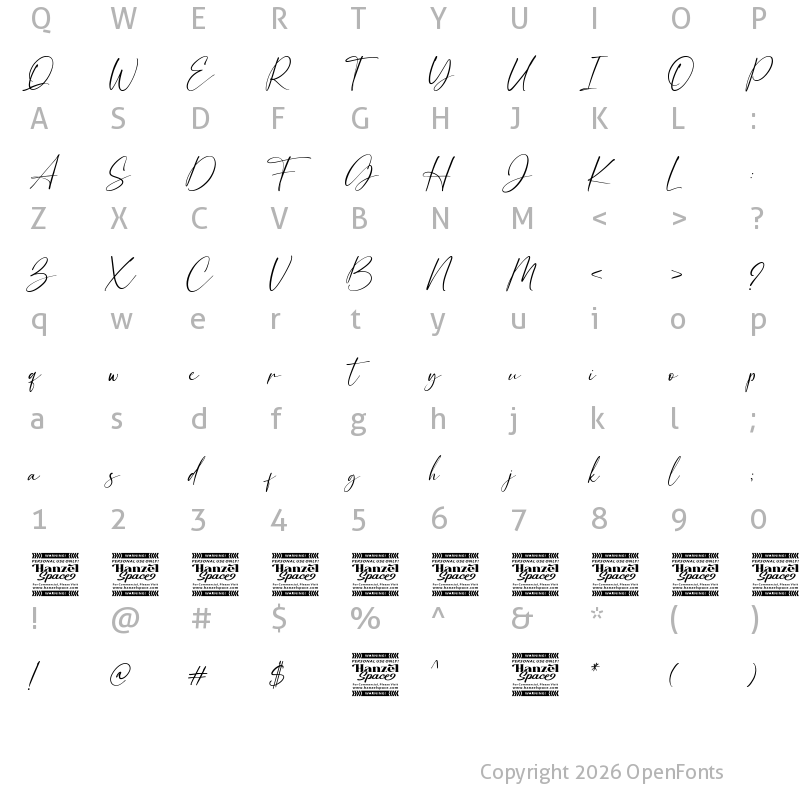 Character Map of Breattogis Regular