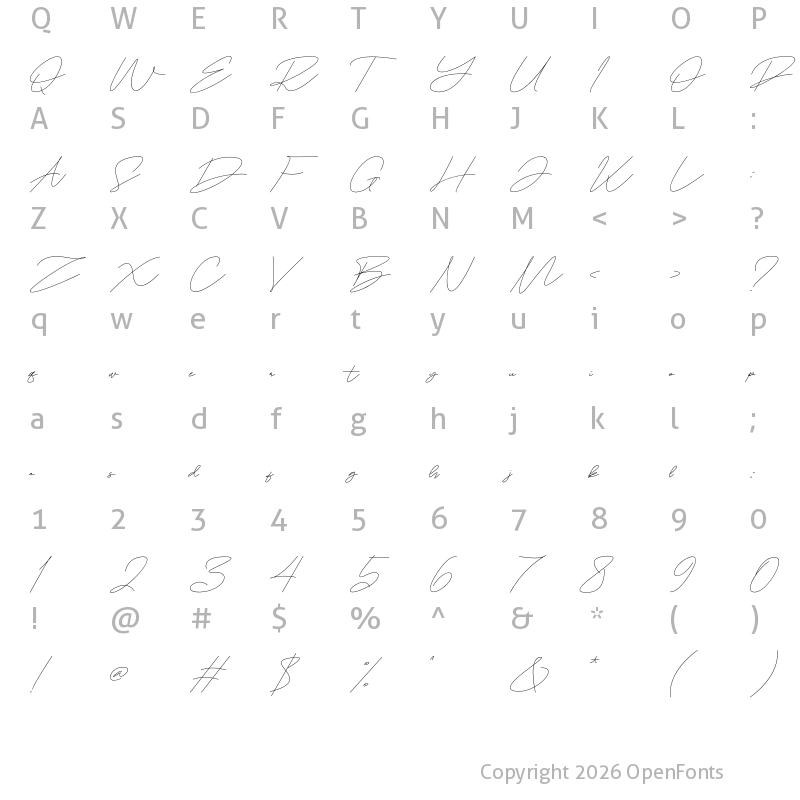 Character Map of Bregoria Signature Regular