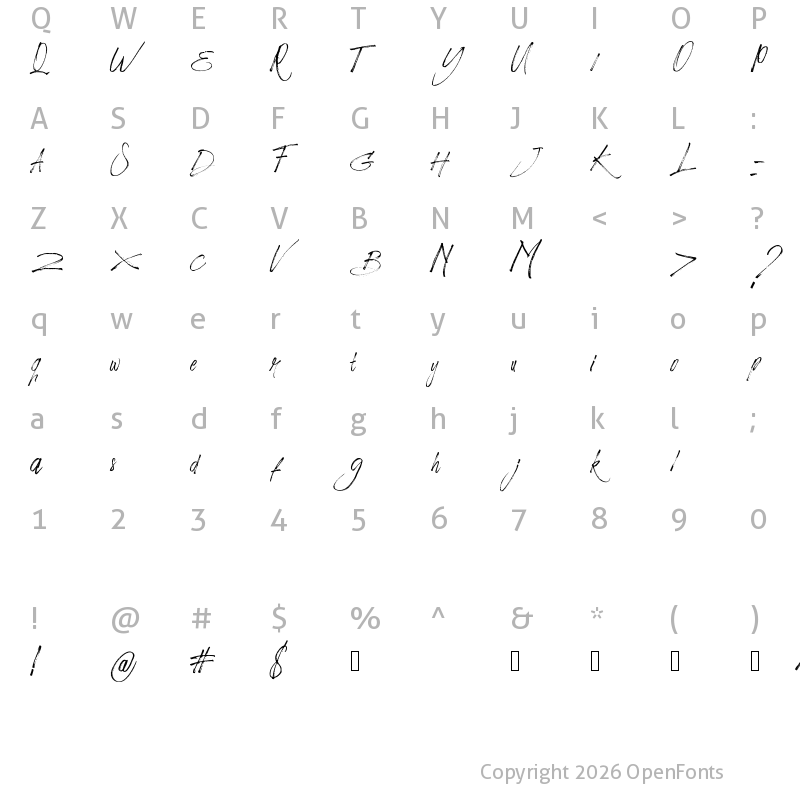 Character Map of BRICKET Regular