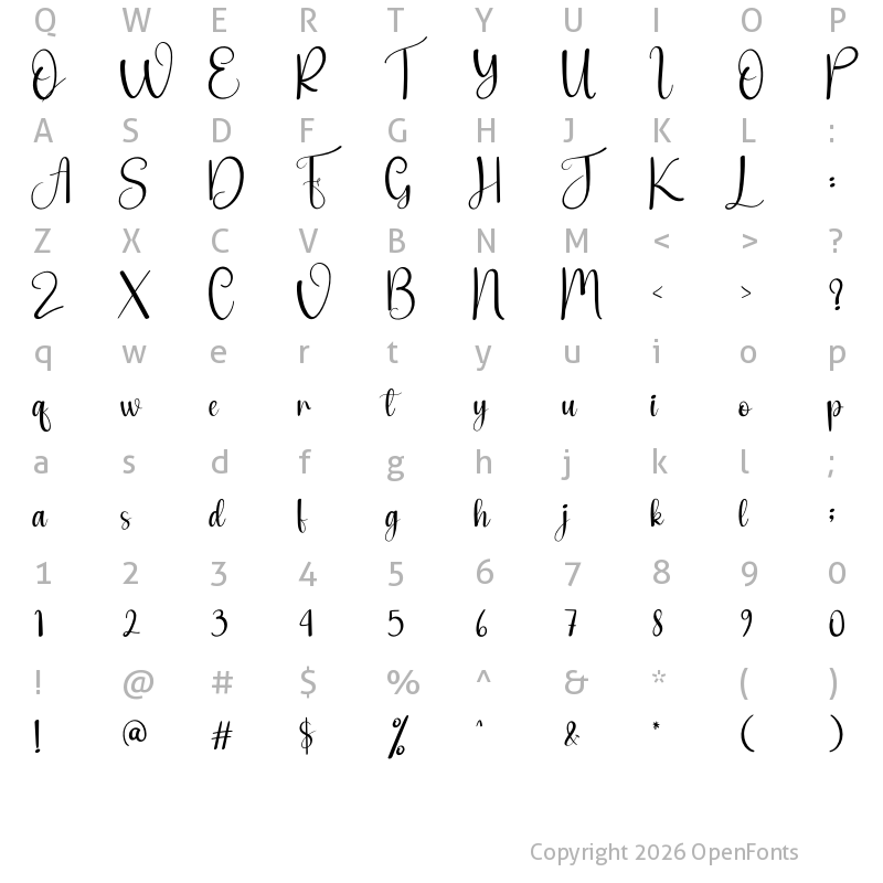 Character Map of Brilliant Student Regular