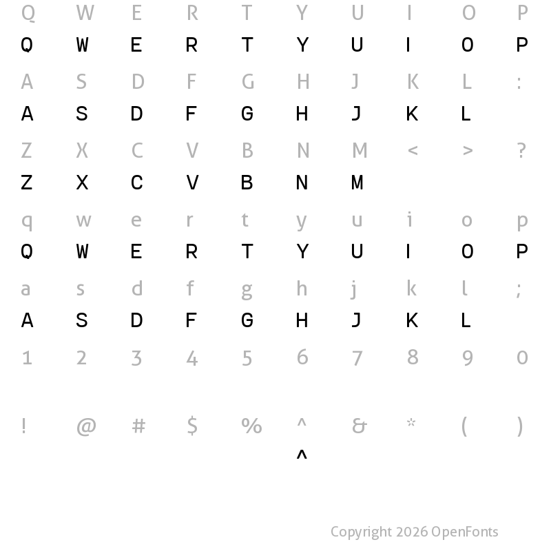 Character Map of Brisettle Regular