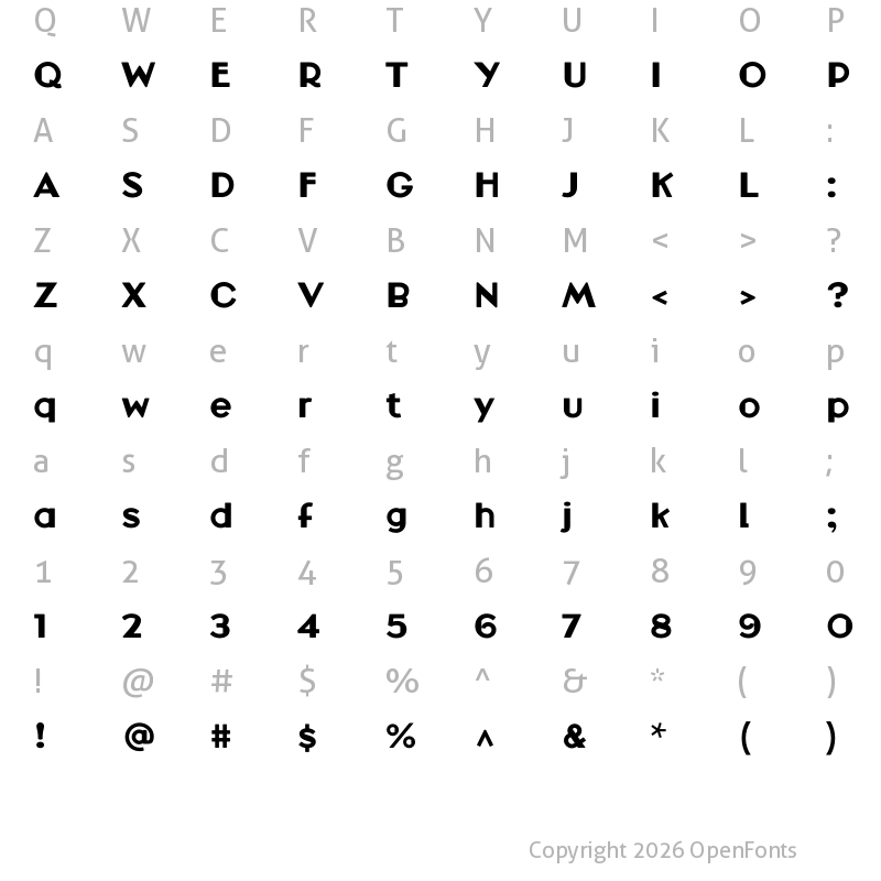 Character Map of Broadacre Medium 2