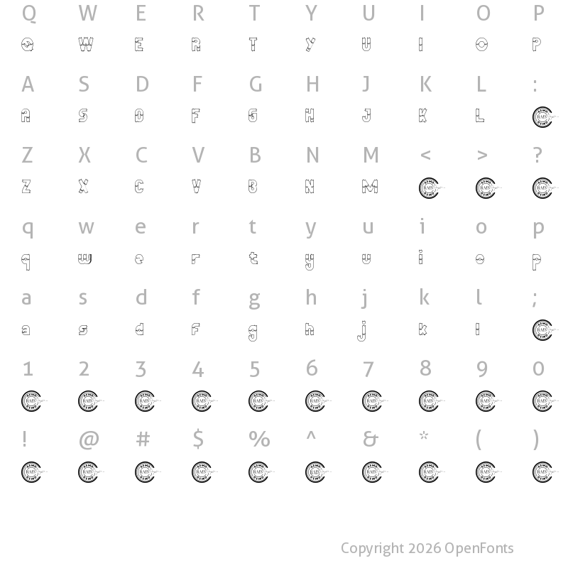 Character Map of Broken Trunk Demo Outline