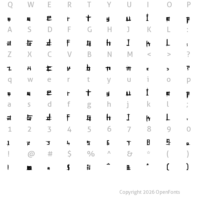 Character Map of Bruised Fifty