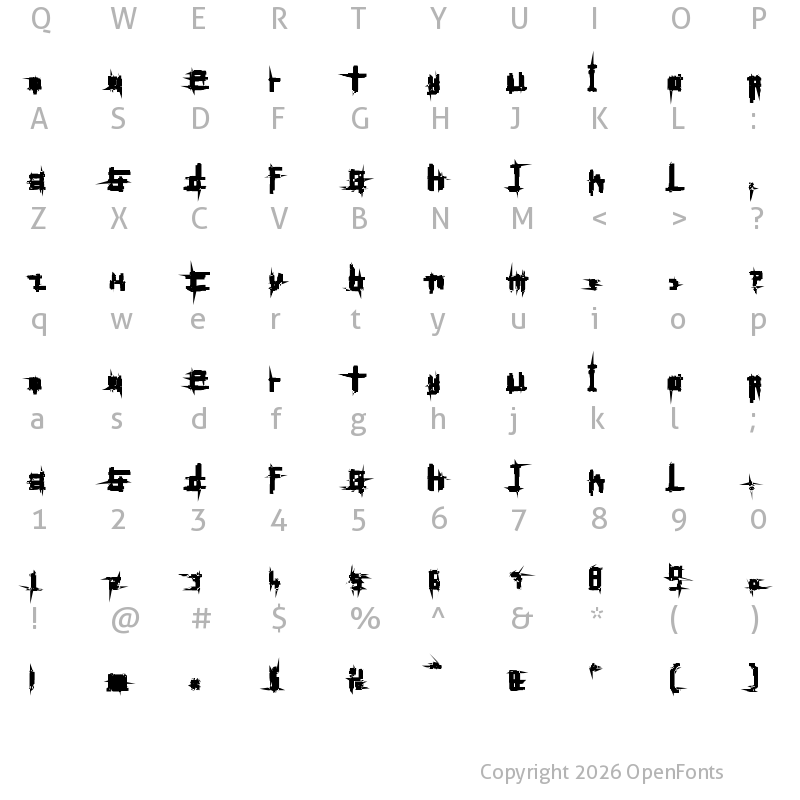 Character Map of Bruised Hundred