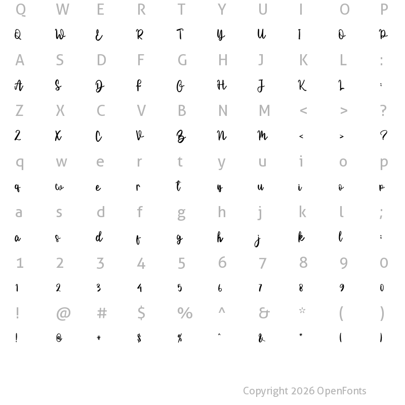 Character Map of Bubble Christmas Regular
