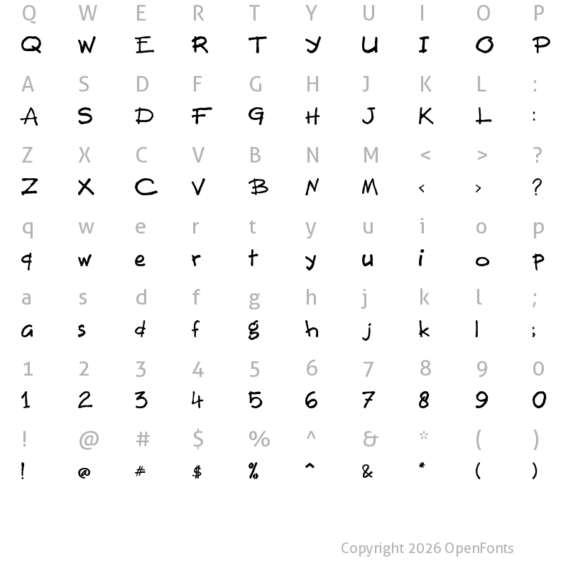 Character Map of Buitenzorg Regular