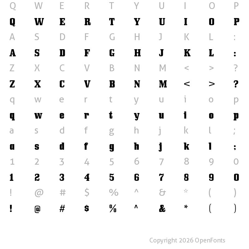 Character Map of Bullpen Heavy