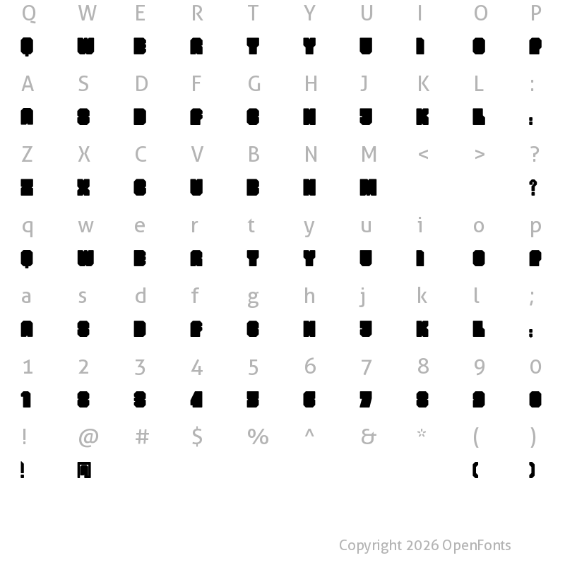 Character Map of bunker bunker