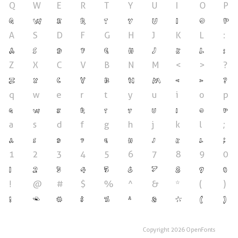 Character Map of Burnstown Dam Regular
