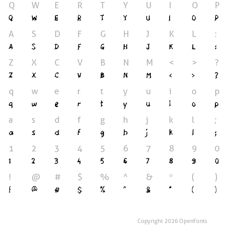 Character Map of c Cemar Regular