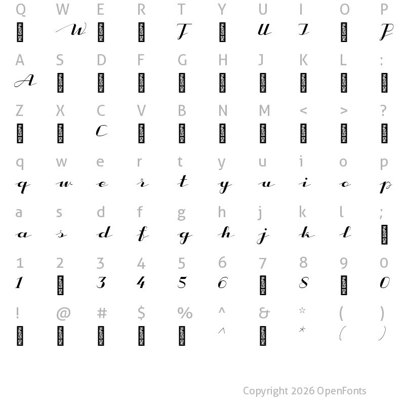Character Map of CACapoli-Regular ?
