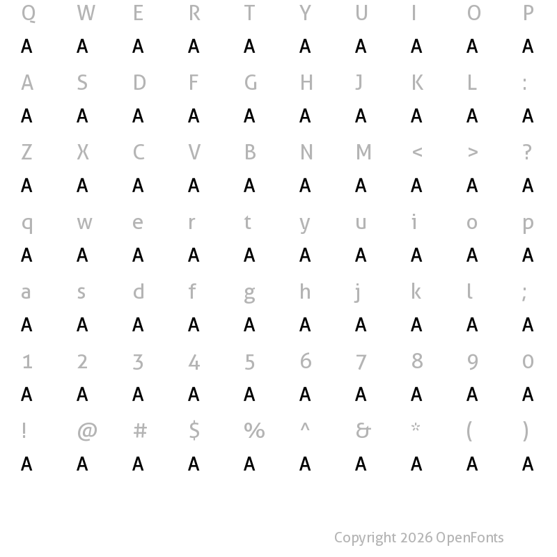 Character Map of Calculative Regular