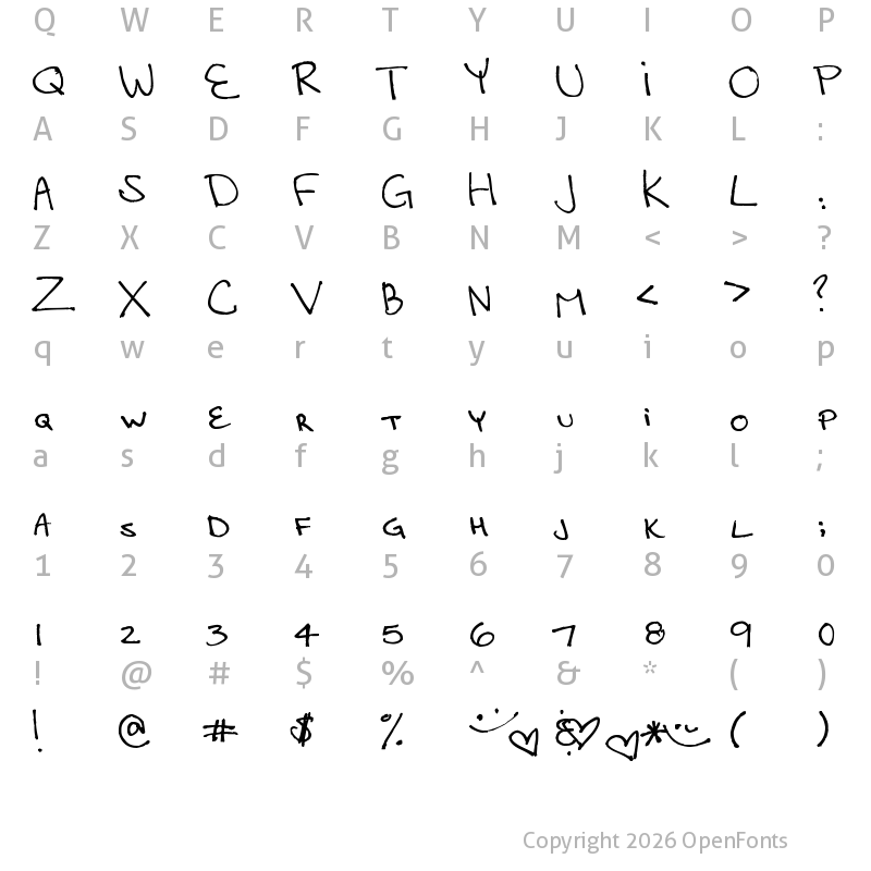 Character Map of Capitol Chase Regular