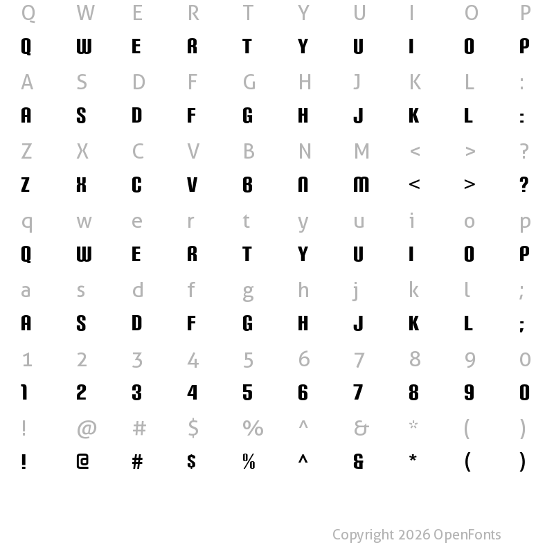 Character Map of Carbon Black