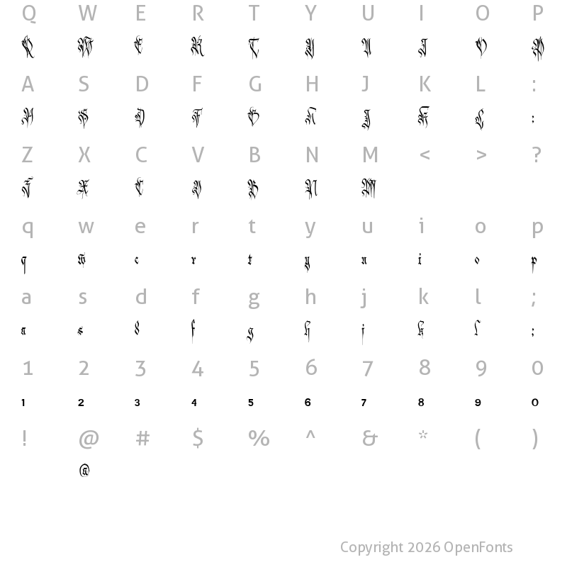 Character Map of Carmilia Free