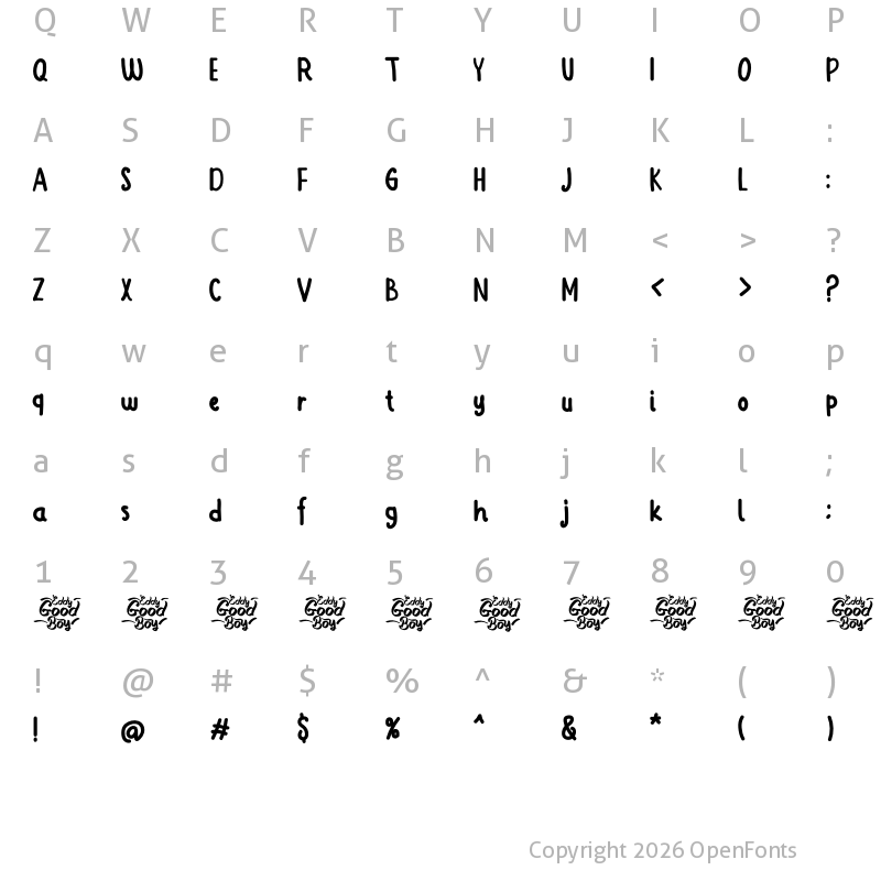 Character Map of Cartoon Movie Regular