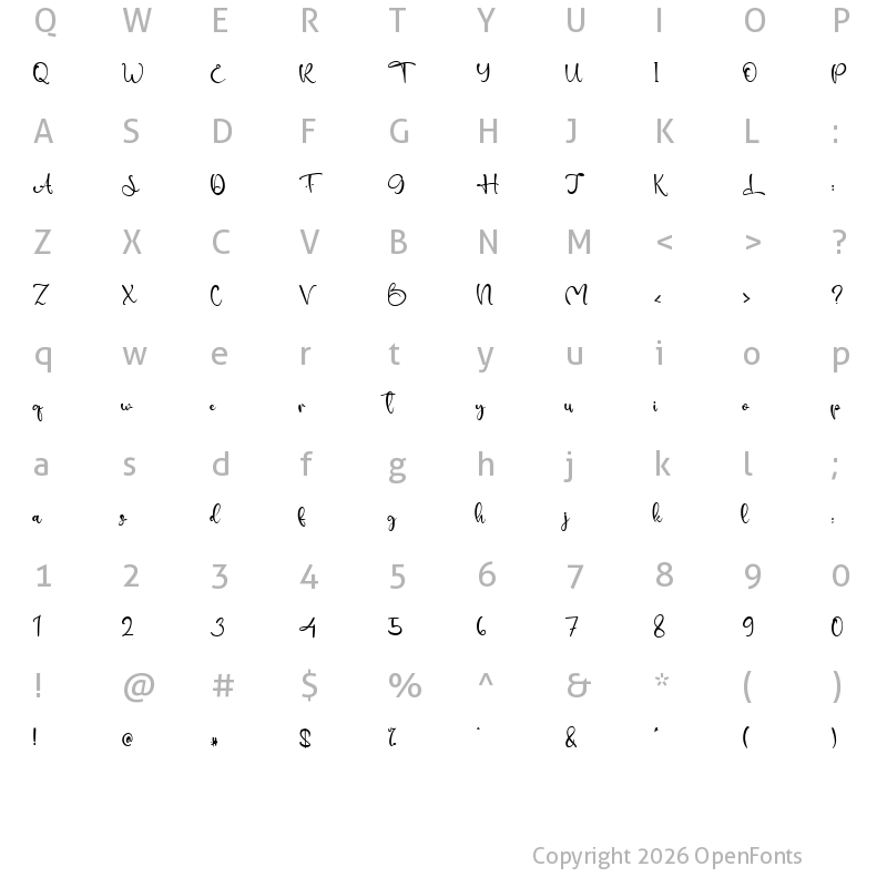 Character Map of Cathedrall Regular