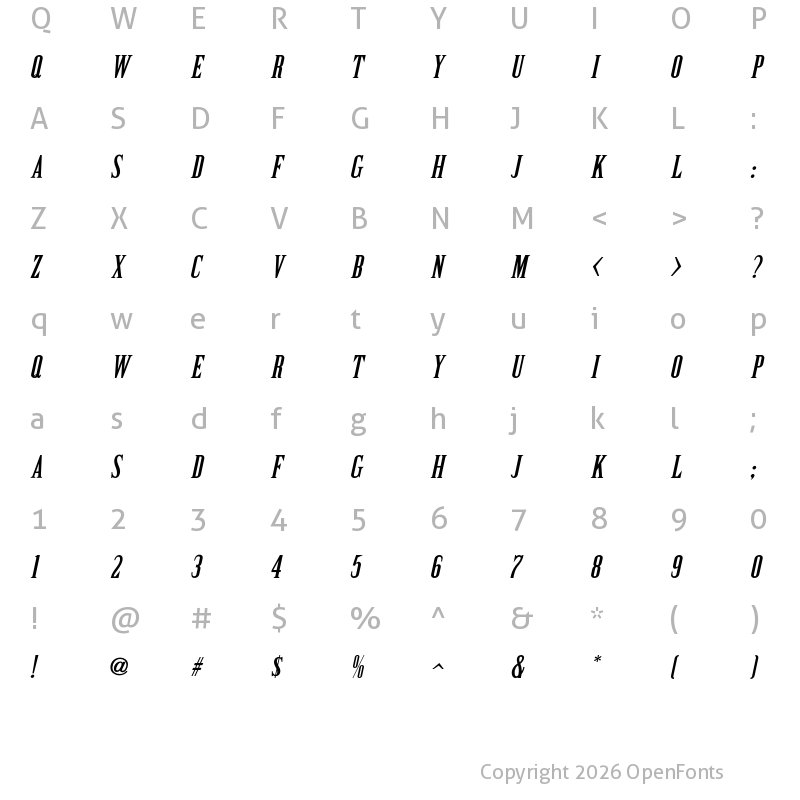 Character Map of Cattle Trail JNL Oblique