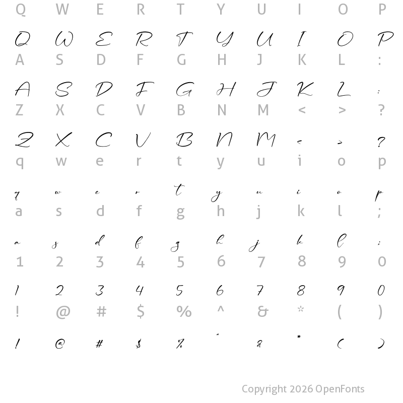 Character Map of Ceesenetta Regular