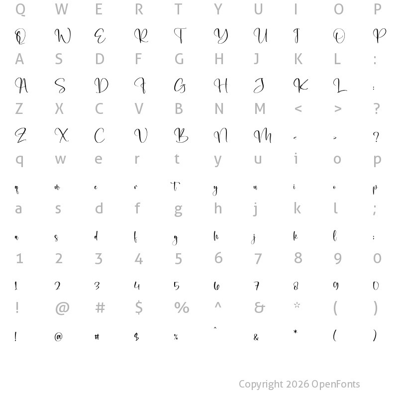 Character Map of Cellarabel Regular