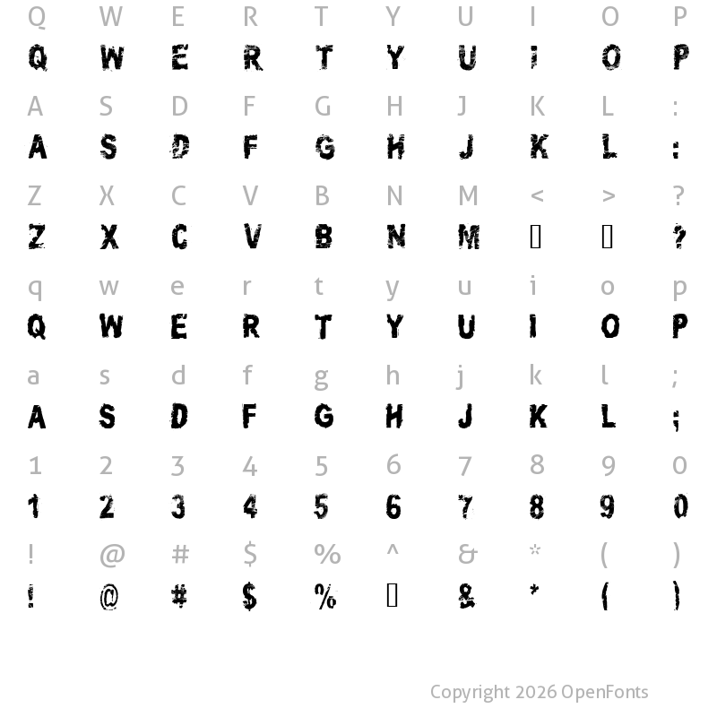 Character Map of CF Asshole Politicians Regular