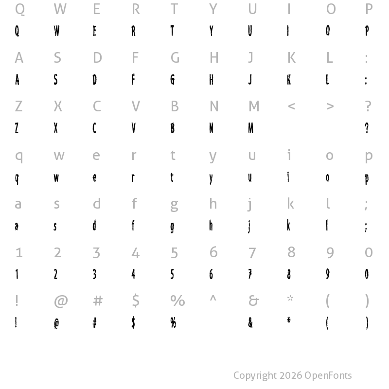 Character Map of CF I want to believe Compressed