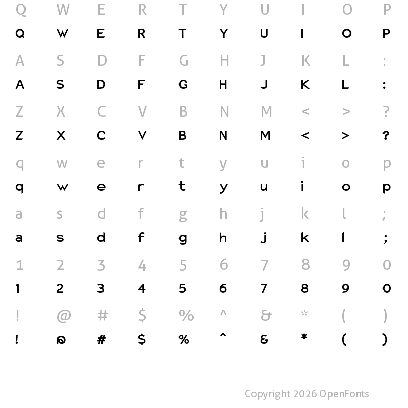 Character Map of Charger ExBd