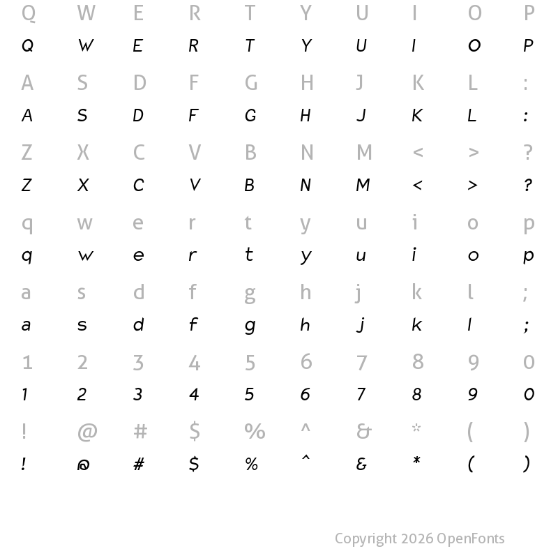 Character Map of Charger It
