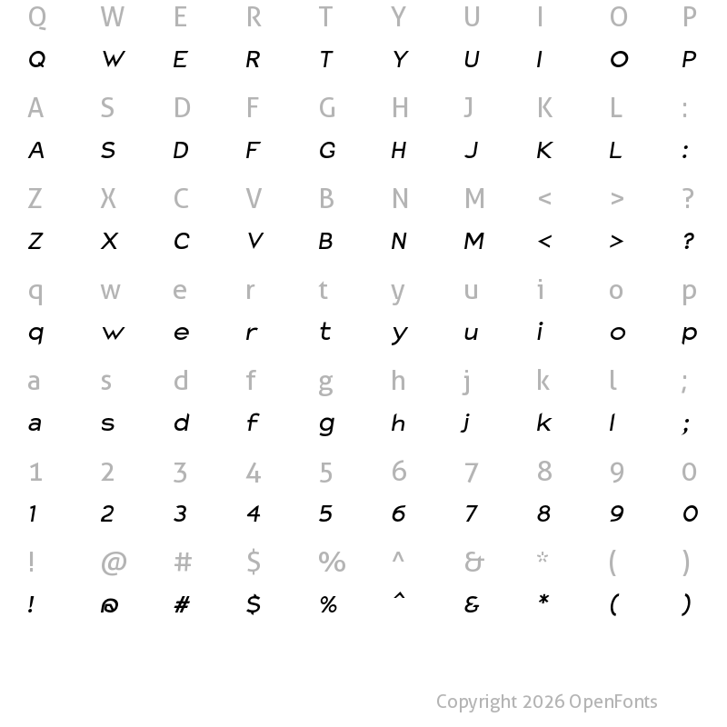 Character Map of Charger Pro BdExtObl