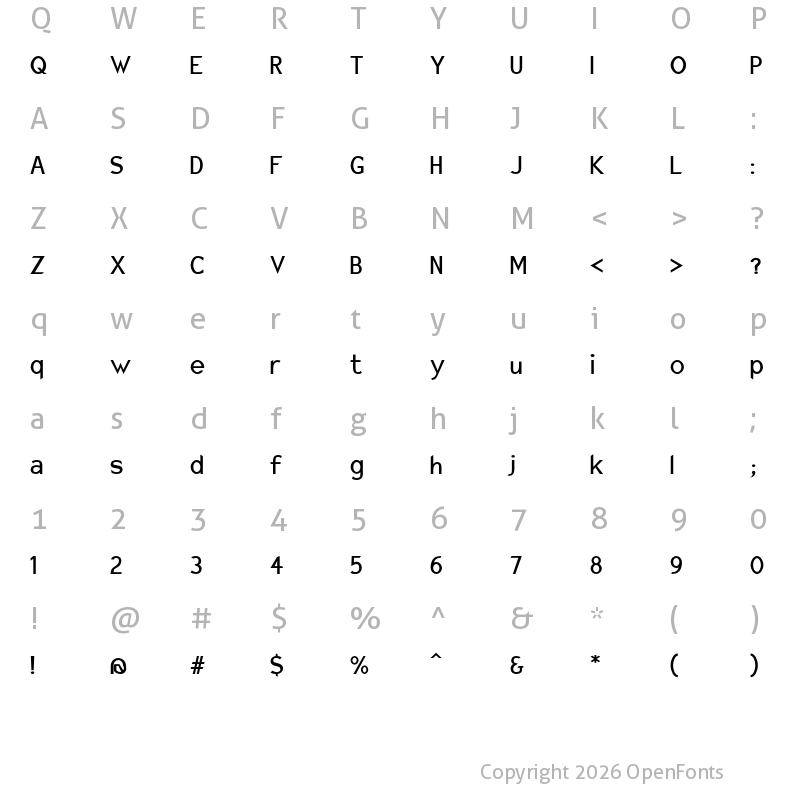 Character Map of Charger Sport DfBdNrw