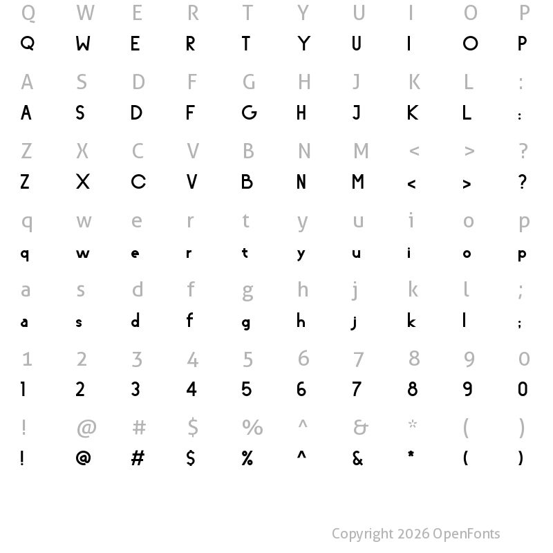 Character Map of Charles Elegant Bold